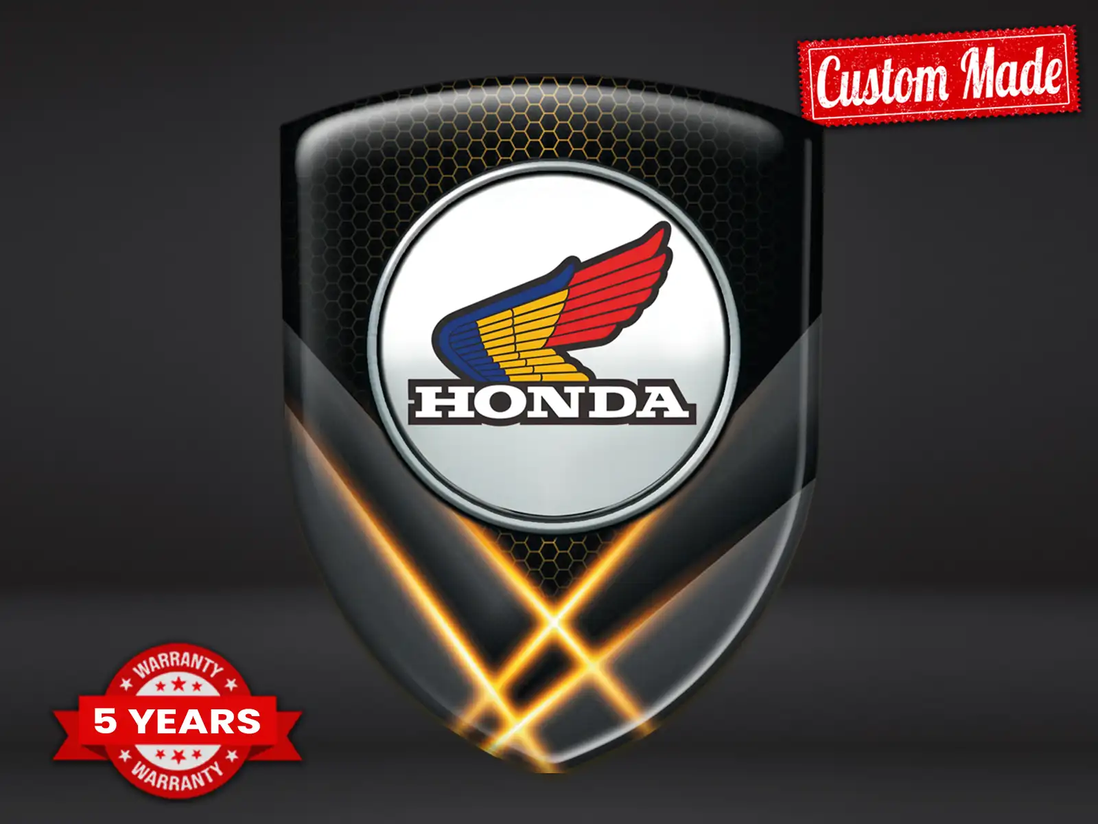 Honda Badges Silicone Auto Pro Max Durable Design Stylé